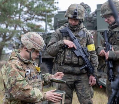 Szkolenie podlaskich Terytorialsów z Batalionową Grupą Bojową NATO