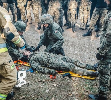 Ćwiczenia Terytorialsów ze służbami ratowniczymi­