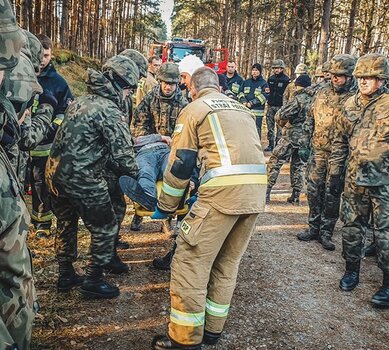 Ćwiczenia Terytorialsów ze służbami ratowniczymi­