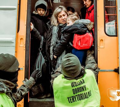 Terytorialsi z Podkarpacia wspierają przyjęcie ukraińskich uchodźców