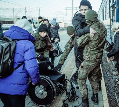 Chełm. Lubelscy żołnierze WOT wspierają przyjęcie Uchodźców z Ukrainy