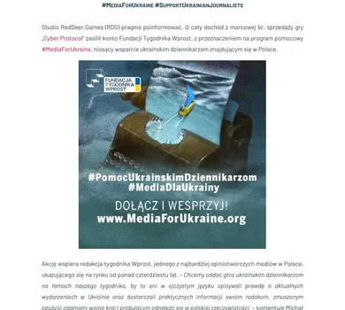 2022 04 11 REDDEER GAMES WSPIERA FUNDACJĘ TYGODNIKA WPROST (IR)