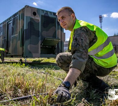 Ćwiczenie kryzysowego zasilania miejscowości w energię elektryczną.