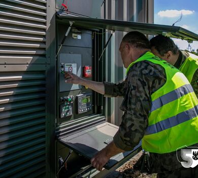 Ćwiczenie kryzysowego zasilania miejscowości w energię elektryczną.