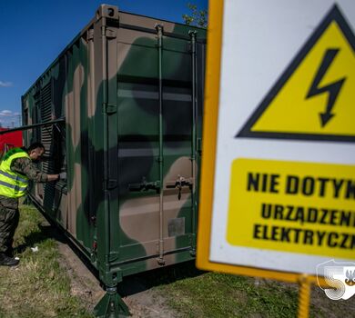 Ćwiczenie kryzysowego zasilania miejscowości w energię elektryczną.