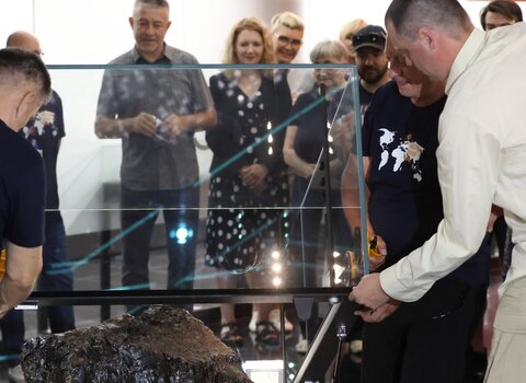 Najcięższy bursztyn na świecie znajduje się na poziomie 0 Muzeum Bursztynu w Wielkim Młynie. 