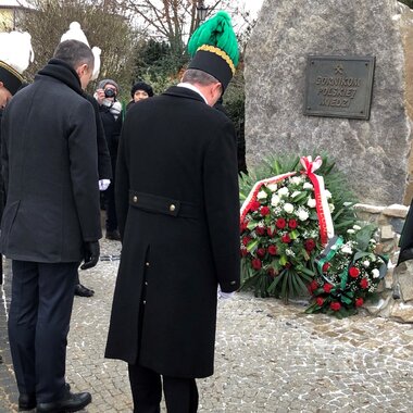 obchody 40  i 41  rocznicy Pacyfikacji Zakładów Górniczych Rudna