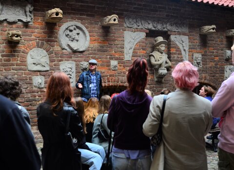 Spacer edukacyjny po Gdańsku organizowany przez Muzeum Gdańska. Fot. P. Siwak