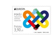 Nowy symbol pokoju na znaczku serii EUROPA