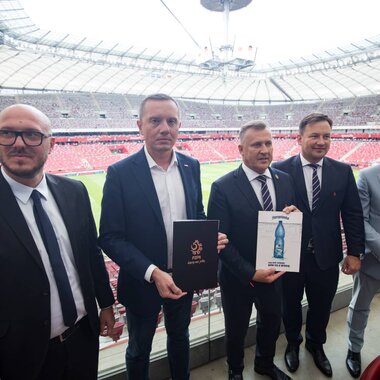 Staropolanka oficjalną wodą Reprezentacji Polski w piłce nożnej