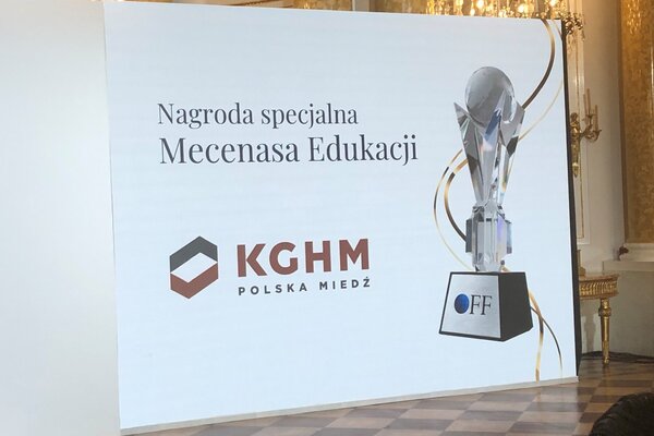 KGHM Polska Miedź S A  z tytułem Mecenasa Edukacji  (1)