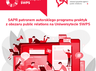 SAPR i Uniwersytet SWPS razem na rzecz kształcenia  w obszarze Public Relations