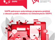 SAPR i Uniwersytet SWPS razem na rzecz kształcenia  w obszarze Public Relations