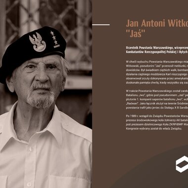KGHM Szlakiem Powstania Warszawskiego - Jan Antoni Witkowski "JAŚ"