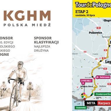 Mapa 2. etapu Tour de Pologne