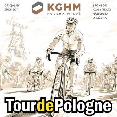 KGHM - Oficjalny sponsor klasyfikacji Najlepsza Drużyna Tour de Pologne