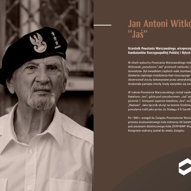KGHM Szlakiem Powstania Warszawskiego - Jan Antoni Witkowski "JAŚ"