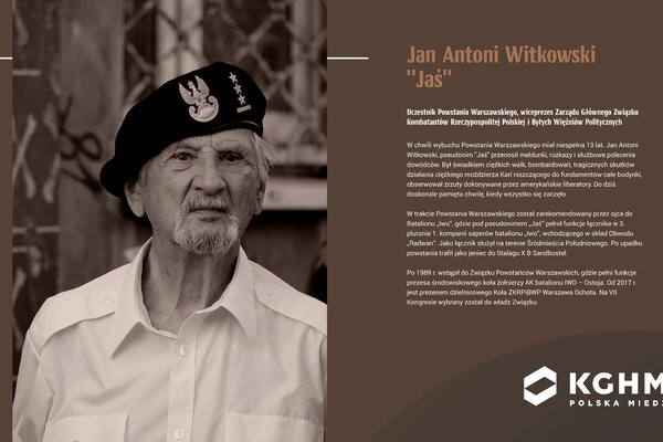 KGHM Szlakiem Powstania Warszawskiego - Jan Antoni Witkowski "JAŚ"