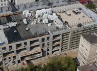 Wiecha na budynku Centrum Ekoinnowacji Politechniki Gdańskiej