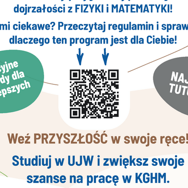 Akcja KGHM i UJW #MiedźMaturę - plakat