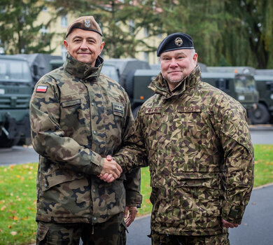 Łotewscy Terytorialsi z wizytą w 4 Warmińsko-Mazurskiej Brygadzie Obrony Terytorialnej