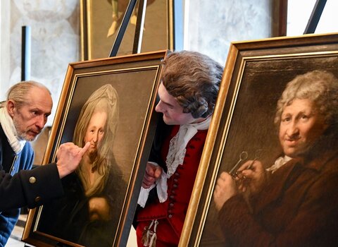 Prezentacja portretów Chodowieckich  fot Agnieszka Grabowska Muzeum Gdańska (13)