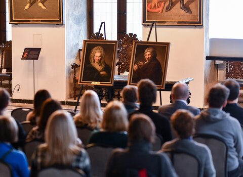Prezentacja portretów Chodowieckich  fot Agnieszka Grabowska Muzeum Gdańska (5)