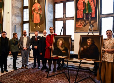 Prezentacja portretów Chodowieckich  fot Agnieszka Grabowska Muzeum Gdańska (10)