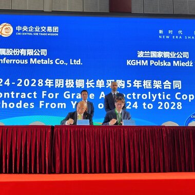 KGHM przedłuża kontrakt z China Minmetals (1)