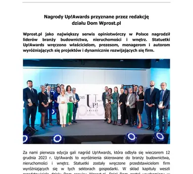 2023 12 13 Nagrody Up!Awards przyznane przez redakcję Wprost