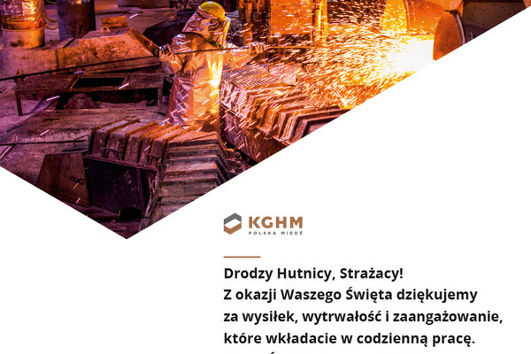 KGHM - Życzenia na Dzień Hutnika 2024