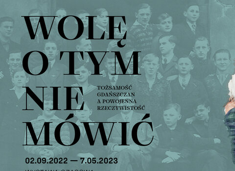 Grafika promująca wystawę "Wolę o tym nie mówić" 