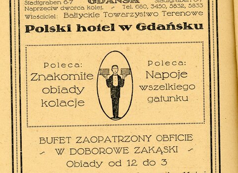 Reklamy hotelu z przewodników turystycznych, 1912 