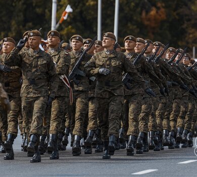 Żołnierze Wojsk Obrony Terytorialnej wzięli udział w Wielkiej Defiladzie 