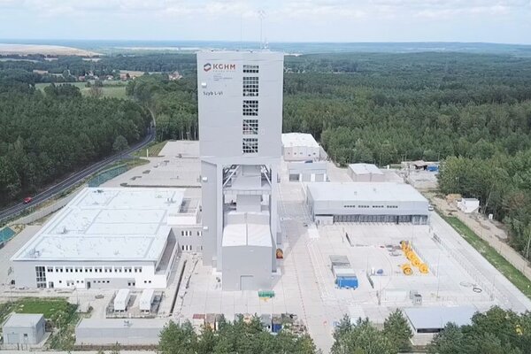 The L-VI Rynarcice mining shaft at Lubin Mine