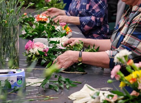 Jesienne warsztaty florystyczne, fot  A  Grabowska, mat  MG