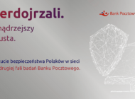 Spada poczucie bezpieczeństwa Polaków w sieci, jednak bankowość internetowa dla 74% Polaków jest nadal najbezpieczniejszym miejscem w sieci – wynika z drugiej fali badań zleconych przez Bank Pocztowy, w ramach programu edukacyjno-społecznego „Cyberdojrzali. Bądź mądrzejszy od oszusta”. 