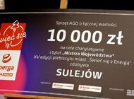 Nagrody dla Sulejowa za zajęcie I miejsca w plebiscycie „Świeć się z Energą” w województwie łódzkim 