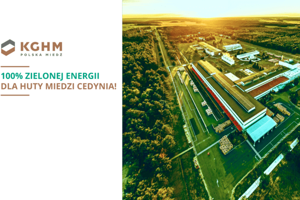100  zielonej energii dla Huty Miedzi Cedynia - grafika