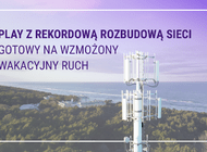Play z rekordową rozbudową sieci i w gotowości na wakacyjne skoki obciążenia infrastruktury w kurortach
