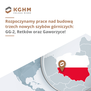 KGHM rozpoczyna prace nad budową trzech nowych szybów górniczych