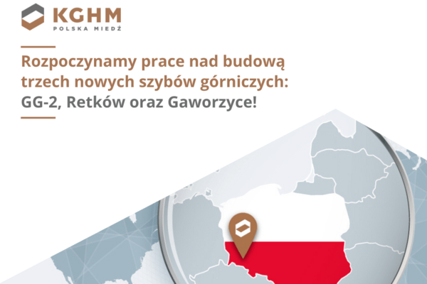 KGHM rozpoczyna prace nad budową trzech nowych szybów górniczych