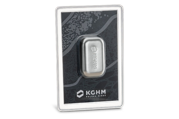 Silver bar from KGHM