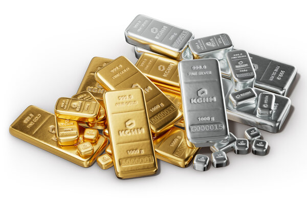 Gold and silver bars from KGHM
