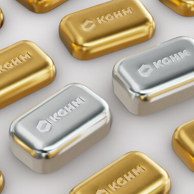 Gold and silver bars from KGHM
