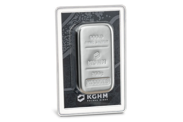 Silver bar from KGHM