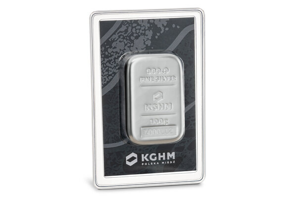Silver bar from KGHM