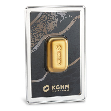 Gold bar from KGHM