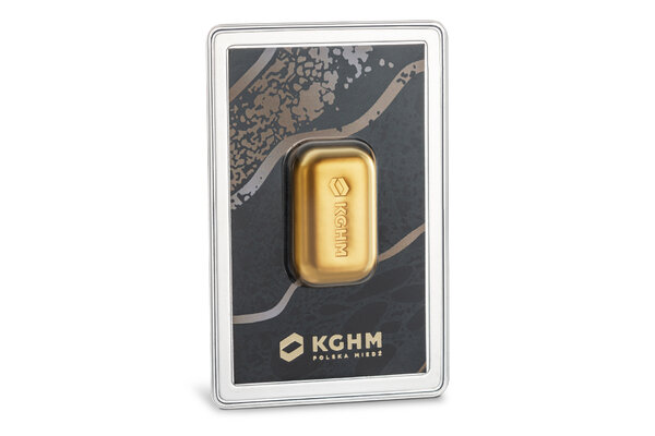 Gold bar from KGHM