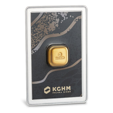 Gold bar from KGHM